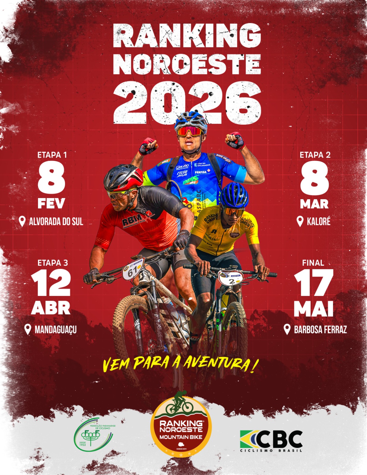 INSCRIÇÕES COMBO RANKING NOROESTE 2026